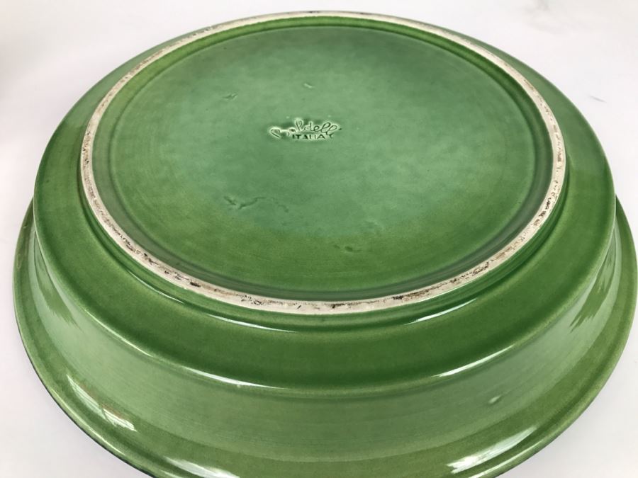 Large Green Baldelli Italy Plate [Photo 6]