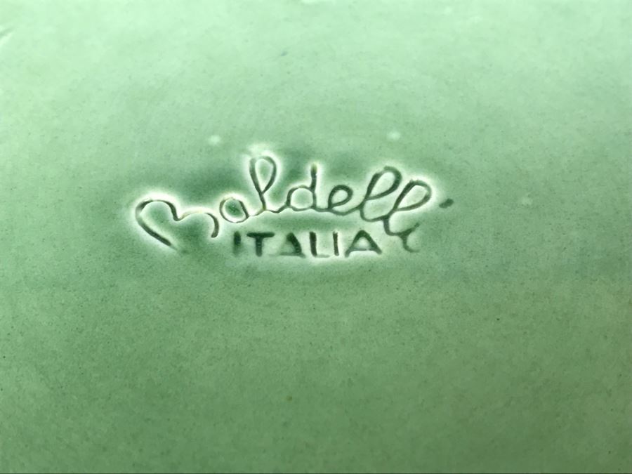 Large Green Baldelli Italy Plate [Photo 7]