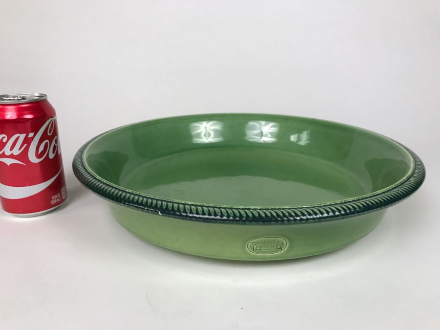 Large Green Baldelli Italy Plate [Photo 1]