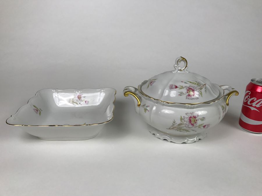 Vintage Soup Tureen And Bowl - Edelstein Bavaria Maria-Theresia Made In Germany [Photo 1]