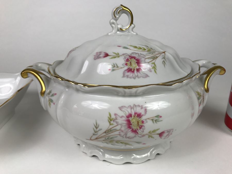 Vintage Soup Tureen And Bowl - Edelstein Bavaria Maria-Theresia Made In Germany [Photo 3]