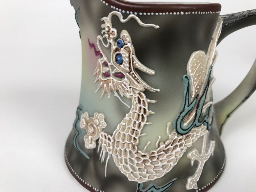 Vintage Hand Painted Nippon Tea Set Moriage Dragonware [Photo 28]