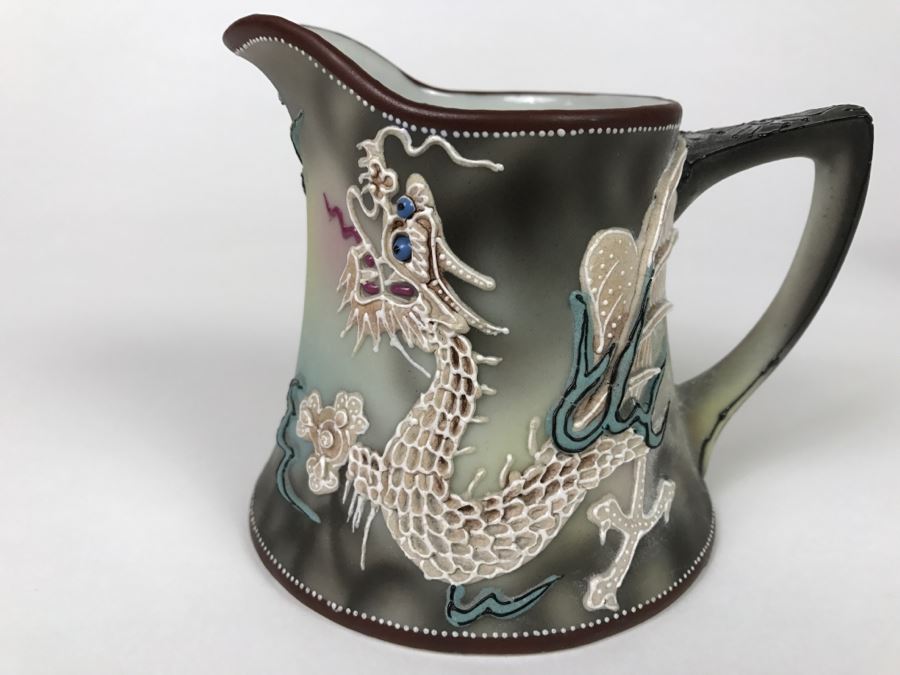 Vintage Hand Painted Nippon Tea Set Moriage Dragonware [Photo 27]