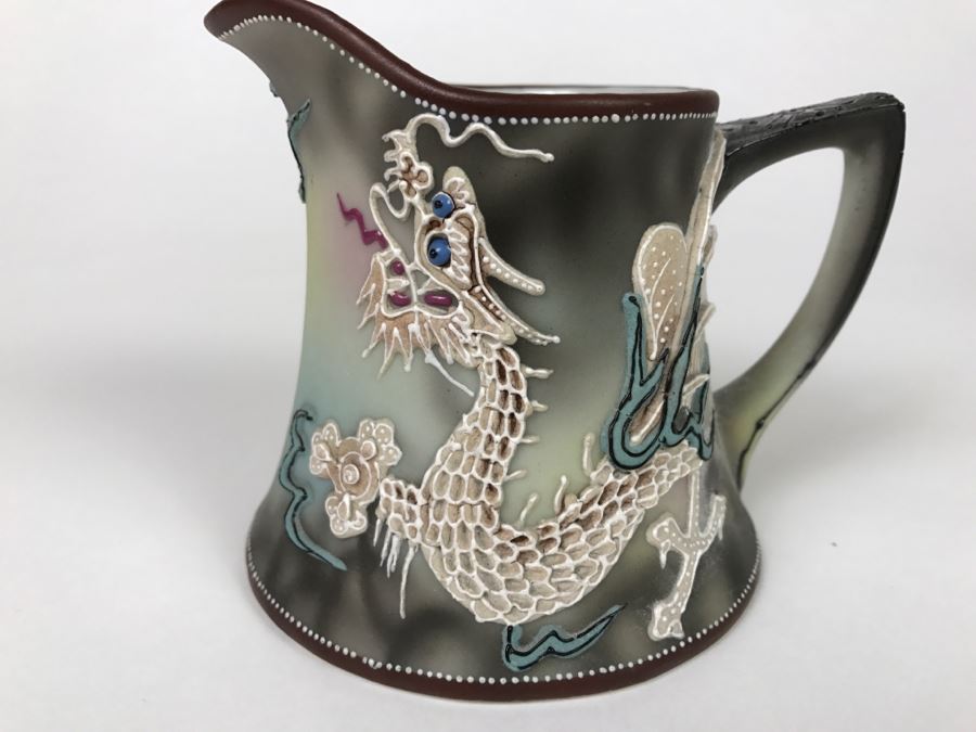 Vintage Hand Painted Nippon Tea Set Moriage Dragonware [Photo 22]