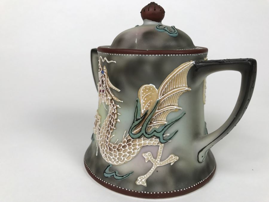 Vintage Hand Painted Nippon Tea Set Moriage Dragonware [Photo 14]
