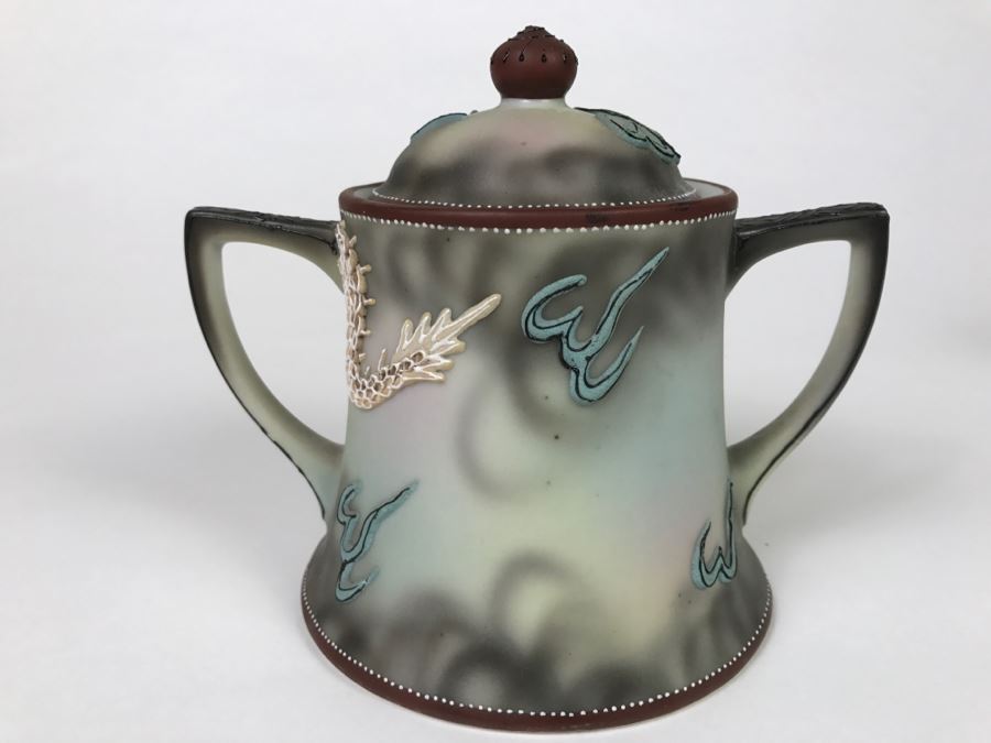 Vintage Hand Painted Nippon Tea Set Moriage Dragonware [Photo 16]