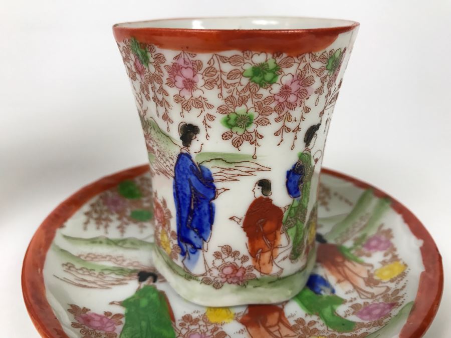 Vintage Japanese Chocolate Pot With Cup And Saucer [Photo 7]