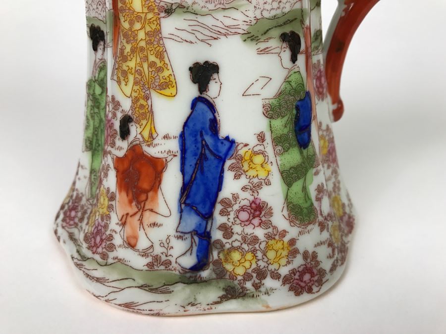 Vintage Japanese Chocolate Pot With Cup And Saucer [Photo 20]