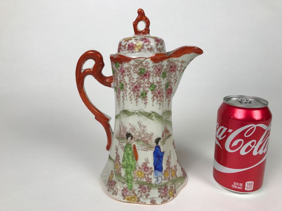 Vintage Japanese Chocolate Pot With Cup And Saucer [Photo 13]