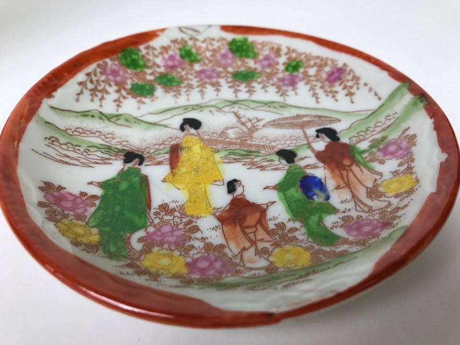 Vintage Japanese Chocolate Pot With Cup And Saucer [Photo 9]