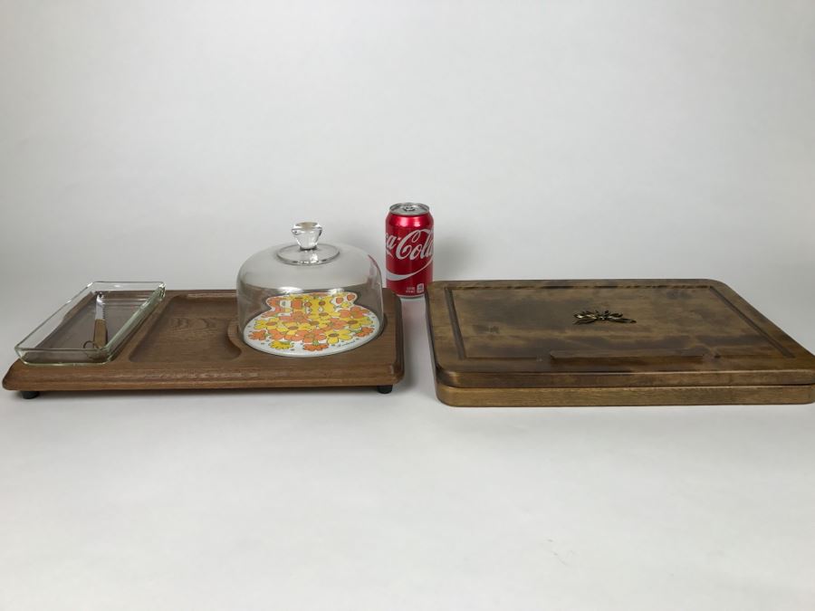 Vintage Gail Craft Japan Woodenware And Retro Japanese Serving Tray [Photo 2]