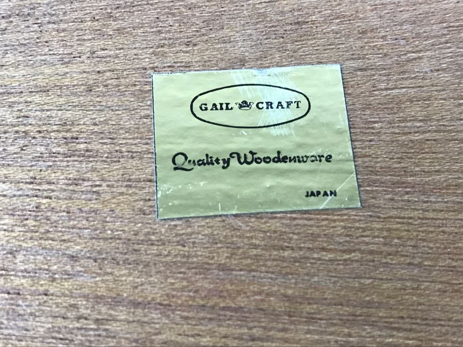 Vintage Gail Craft Japan Woodenware And Retro Japanese Serving Tray [Photo 10]