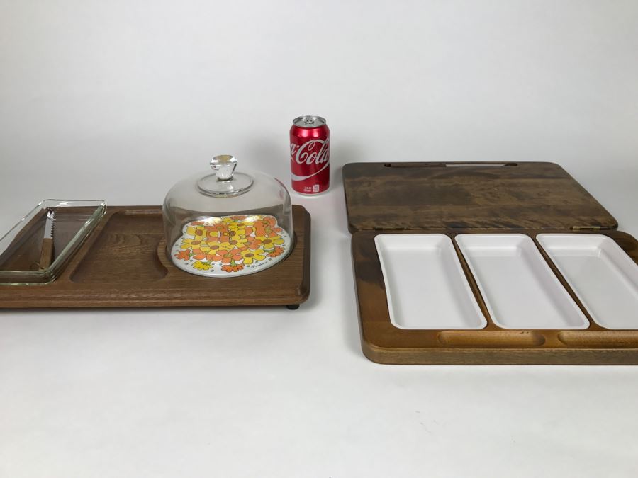 Vintage Gail Craft Japan Woodenware And Retro Japanese Serving Tray