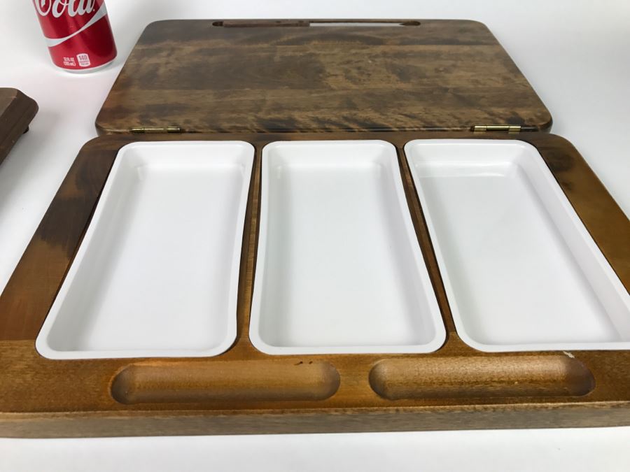 Vintage Gail Craft Japan Woodenware And Retro Japanese Serving Tray [Photo 3]