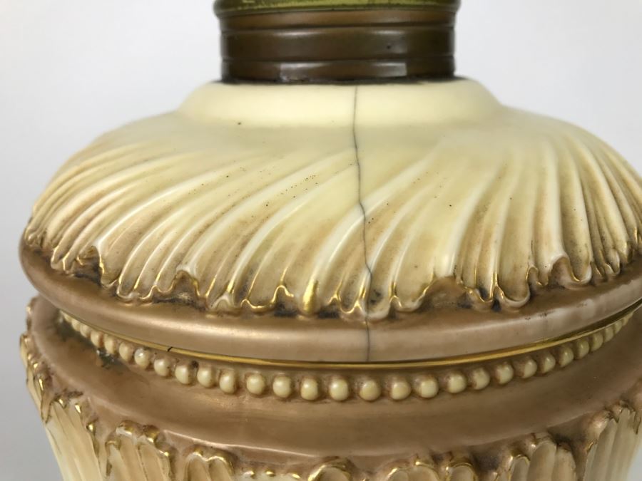 Vintage Royal Worcester Porcelain Vase Converted To Lamp (Not Working) [Photo 13]