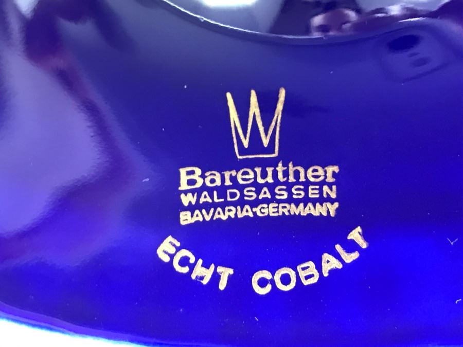 Bareuther Waldsassen German Footed Bowl, Royal Copenhagen Oval Bowl And Sevilla Fluted Hand Painted Plate [Photo 10]