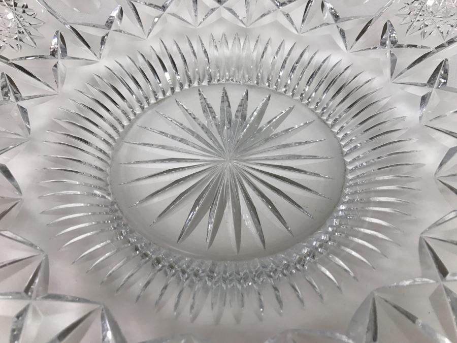 Large Czech Cut Crystal Bowl [Photo 5]