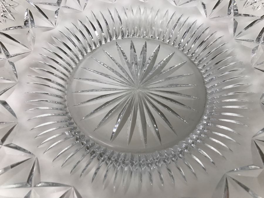 Large Czech Cut Crystal Bowl [Photo 8]