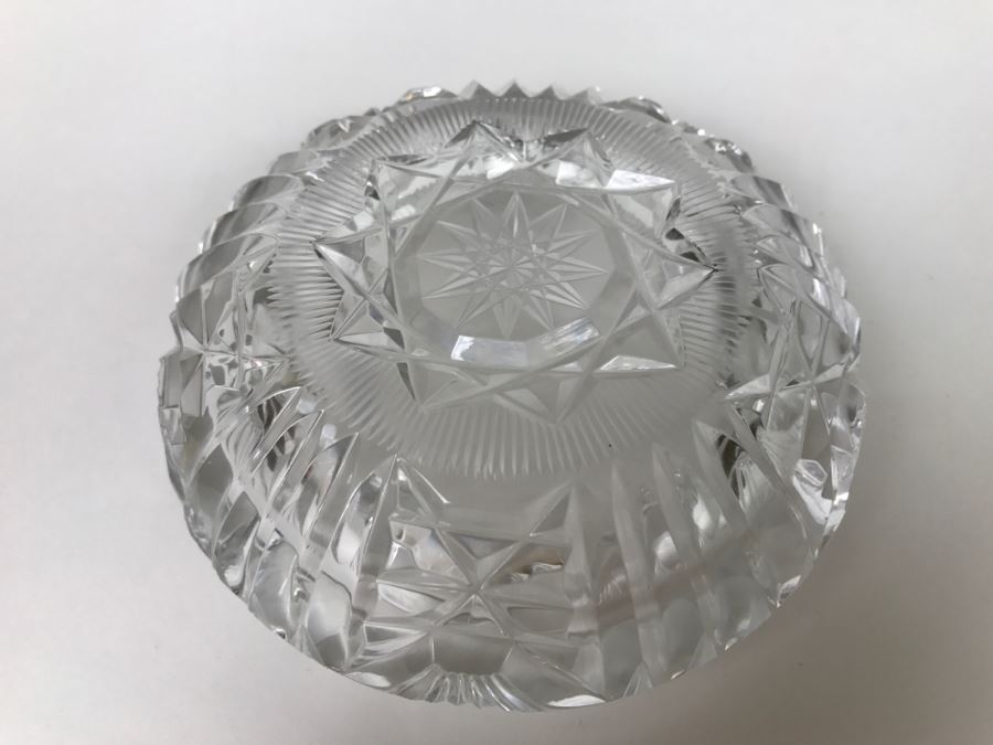 Vintage Cut Glass Ashtray