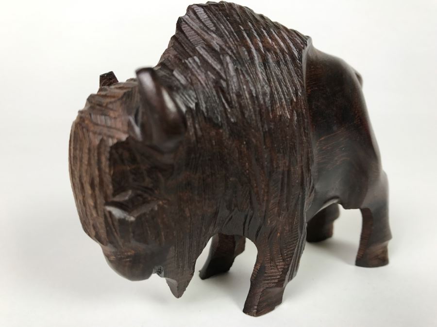 Carved Wood Buffalo [Photo 4]