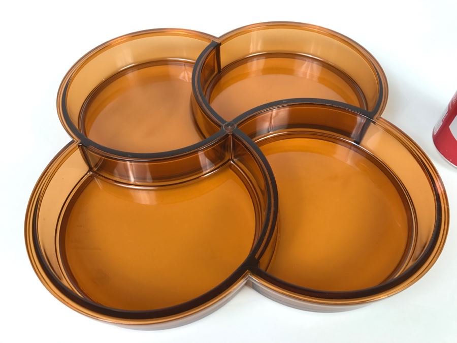Dansk Designs Amber Partitioned Serving Tray Denmark [Photo 2]