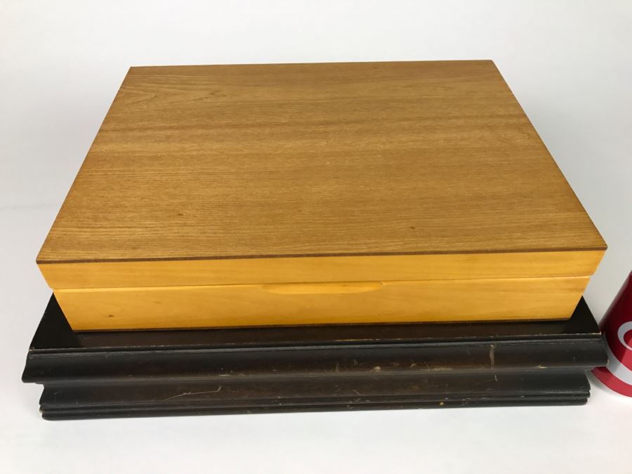 Large Set Of Holmes & Edwards Silverplate Flatware Sets In Wooden Silverware Storage Boxes [Photo 5]