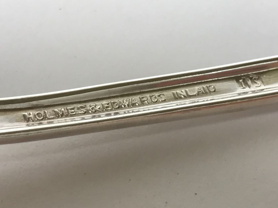 Large Set Of Holmes & Edwards Silverplate Flatware Sets In Wooden Silverware Storage Boxes [Photo 11]