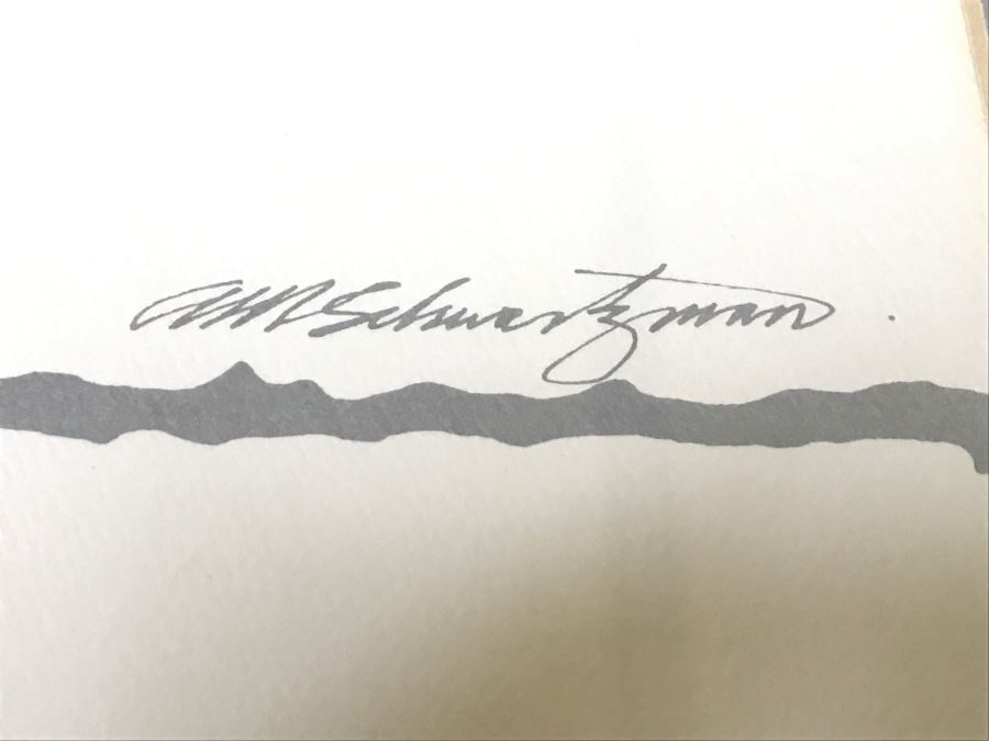 Hand Signed Arnold Schwartzman Poster From 1984 Olympics Personalized To Client In Frame [Photo 8]