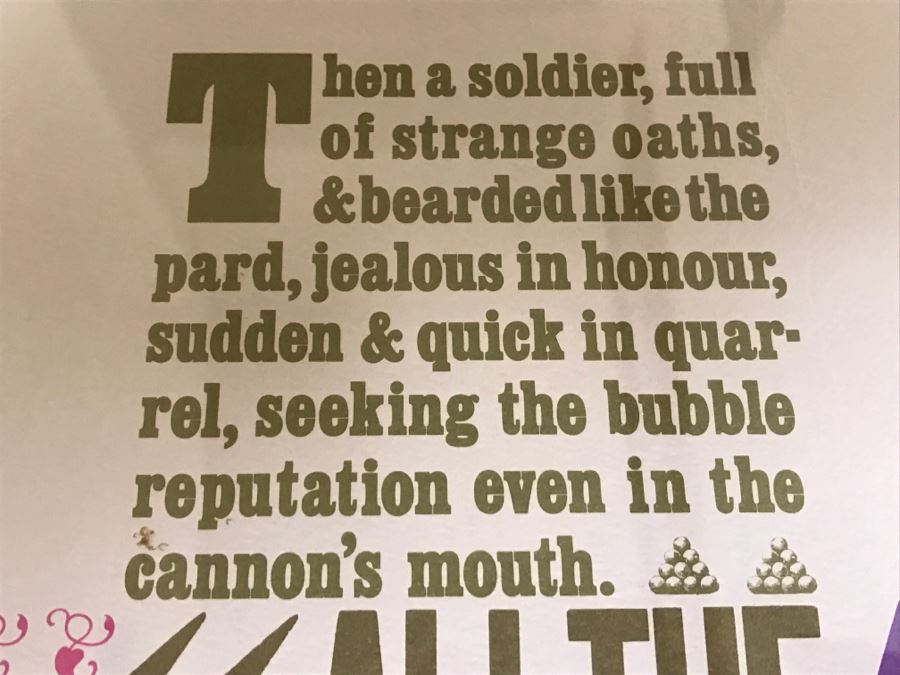 Hand Signed Arnold Schwartzman Poster Titled 'Seven Ages Of Man' Personalized To Client In Frame [Photo 9]