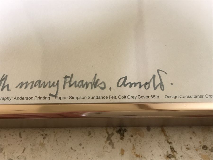 Hand Signed Arnold Schwartzman Poster Titled 'Seven Ages Of Man' Personalized To Client In Frame [Photo 7]