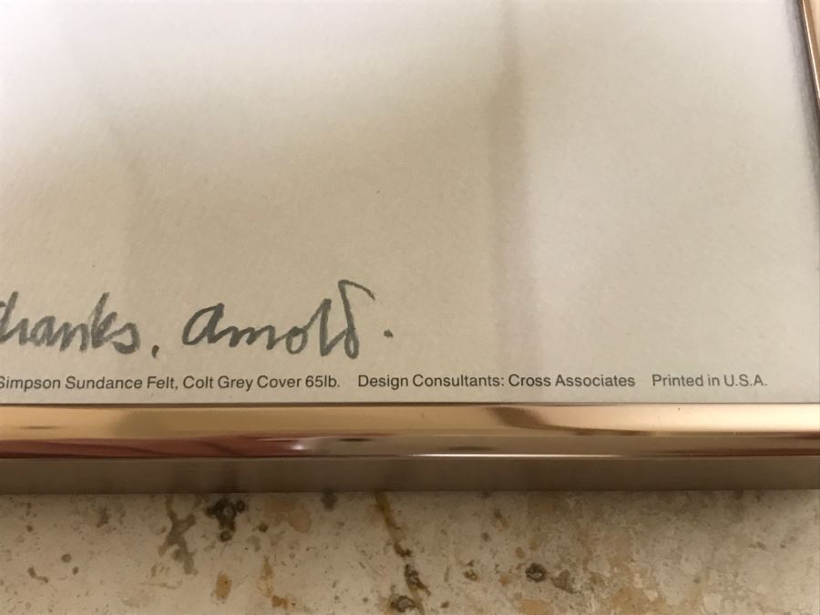 Hand Signed Arnold Schwartzman Poster Titled 'Seven Ages Of Man' Personalized To Client In Frame [Photo 8]