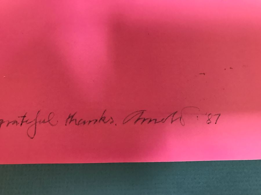 Hand Signed Arnold Schwartzman Poster Neapolitan Gestures No. 3 'BEAUTY' Personalized To Client In Frame [Photo 8]