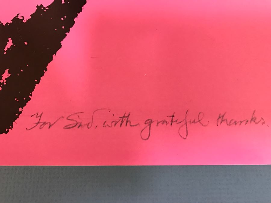 Hand Signed Arnold Schwartzman Poster Neapolitan Gestures No. 3 'BEAUTY' Personalized To Client In Frame [Photo 7]