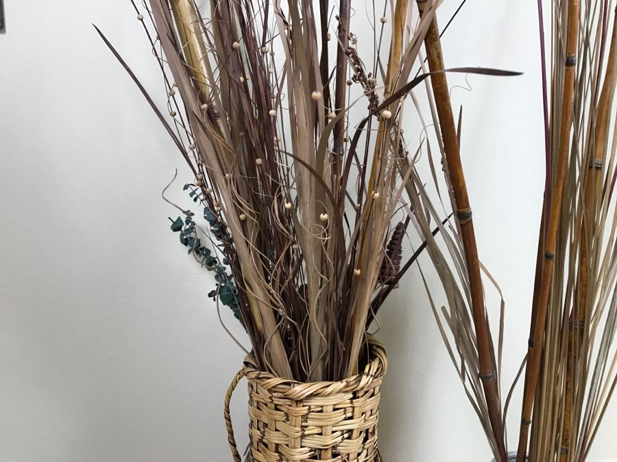 Pair Of Artificial Floral Arrangements With Vases [Photo 3]