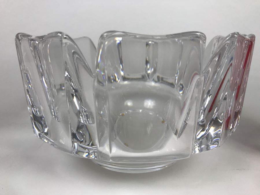 Vintage Orrefors Crystal Bowl Signed Sweden [Photo 2]