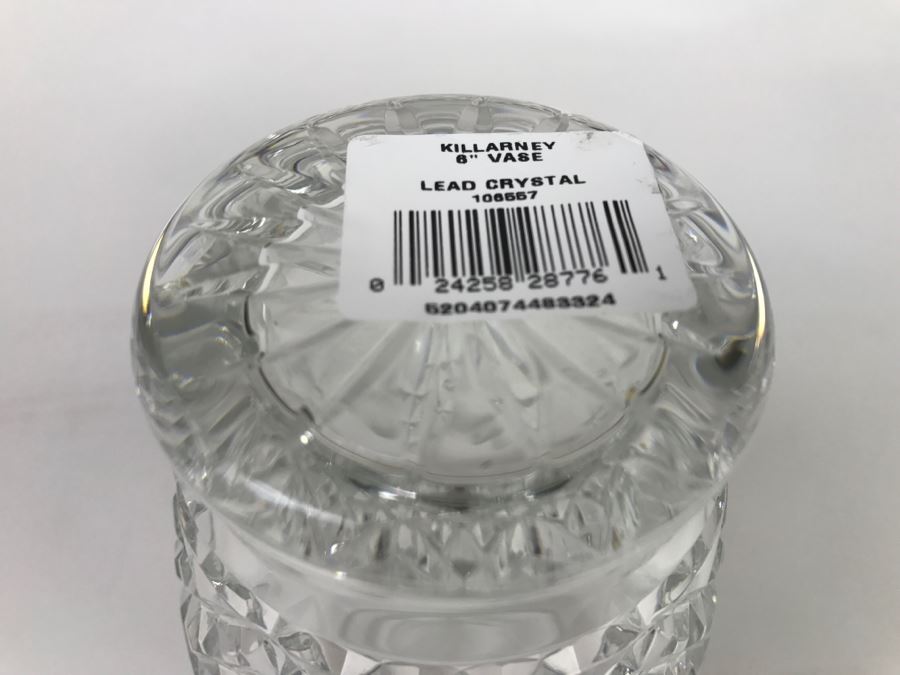 Killarney 6' Lead Crystal Vase New With Tags [Photo 3]