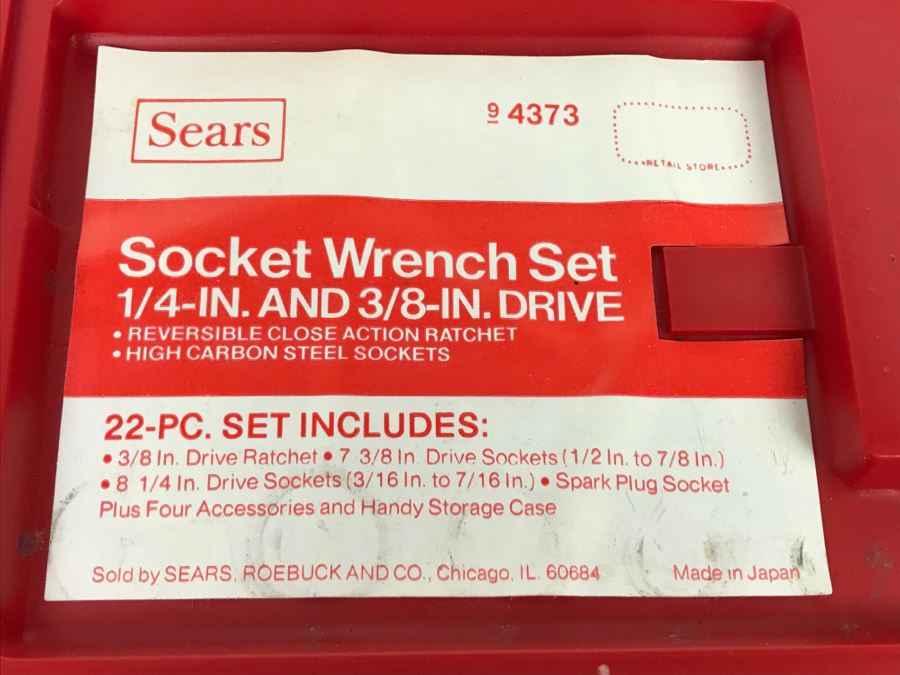 22-Piece Socket Wrench Set From SEARS [Photo 8]