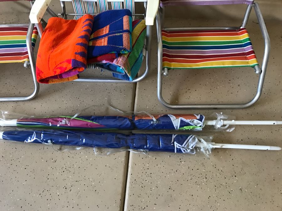 Beach Chairs, Beach Towels And Beach Umbrellas [Photo 6]