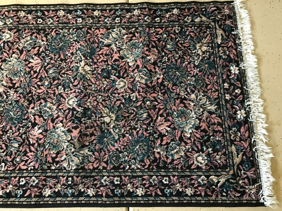 Synthetic Area Rug 3'10' x 5'5' Floral Motif [Photo 3]