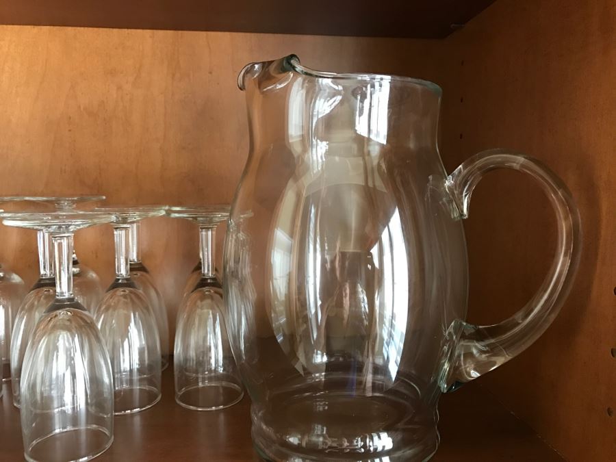 Glass Stemware Lot And Pitcher [Photo 6]