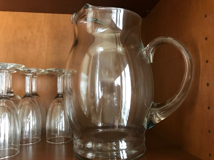 Glass Stemware Lot And Pitcher [Photo 5]