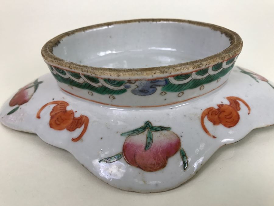 Antique Chinese Famille Rose Footed Oval Dish or Bowl [Photo 18]