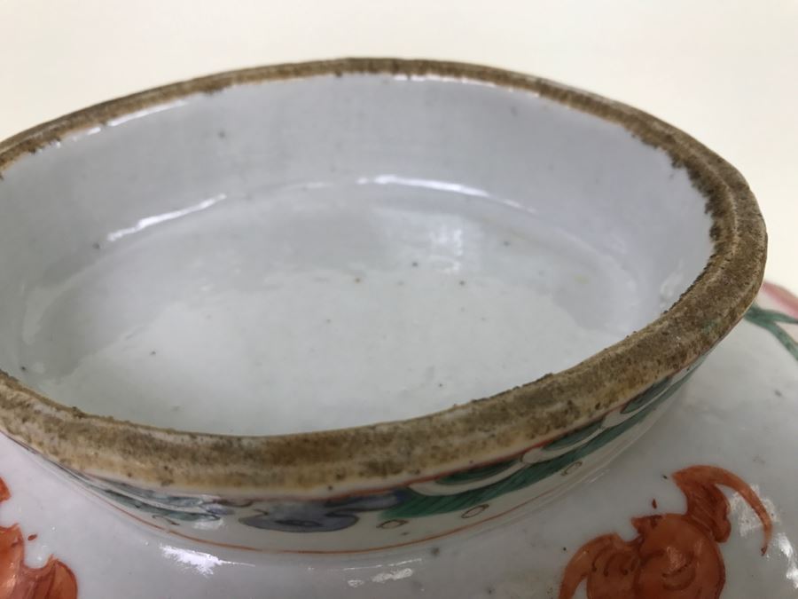 Antique Chinese Famille Rose Footed Oval Dish or Bowl [Photo 19]