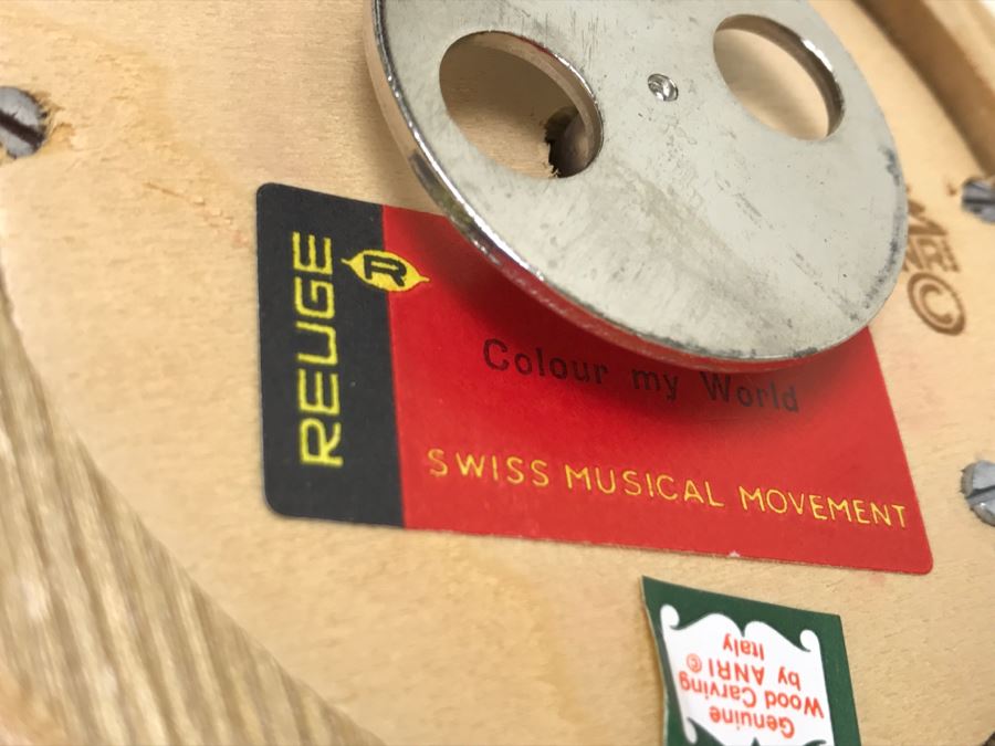 Vintage Anri Reuge Ferrandiz 'Flower Girl - Colour My World' Music Box [Photo 13]