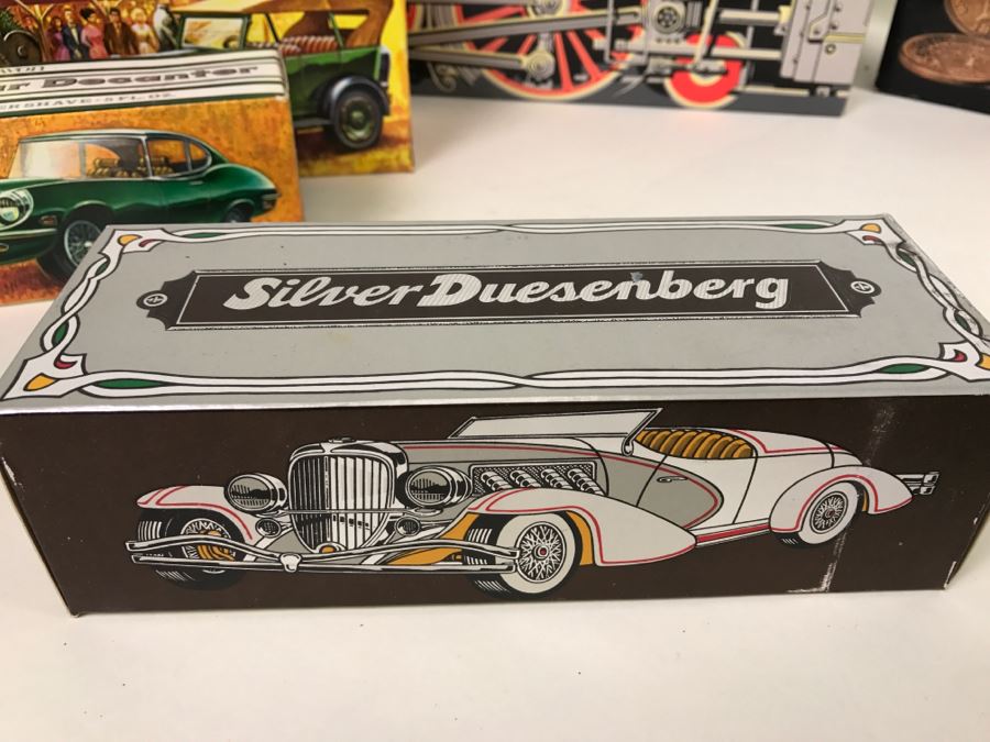 (15) Collection Of Vintage Avon Cologne Glass Bottles In Original Boxes - Mainly Cars [Photo 14]