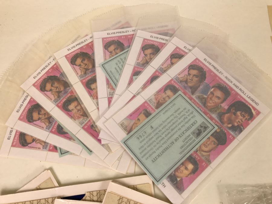 Huge Collection Of Elvis Presley Stamps [Photo 10]
