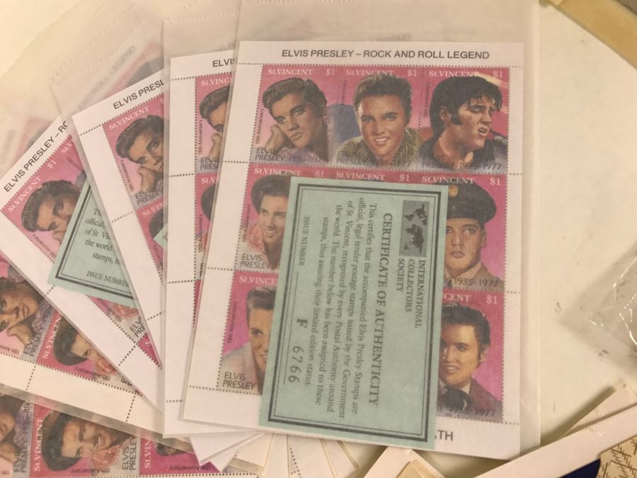 Huge Collection Of Elvis Presley Stamps [Photo 11]