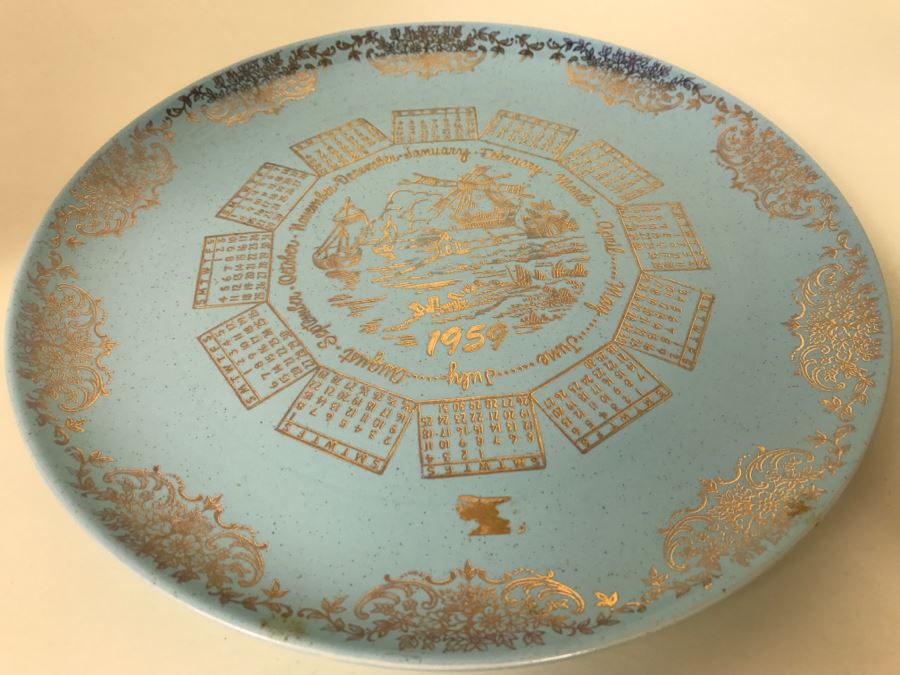 Collection Of Vintage 1950's Pastel Taylor Smith Taylor Calendar Plates Pebbleford Lu-Ray [Photo 8]