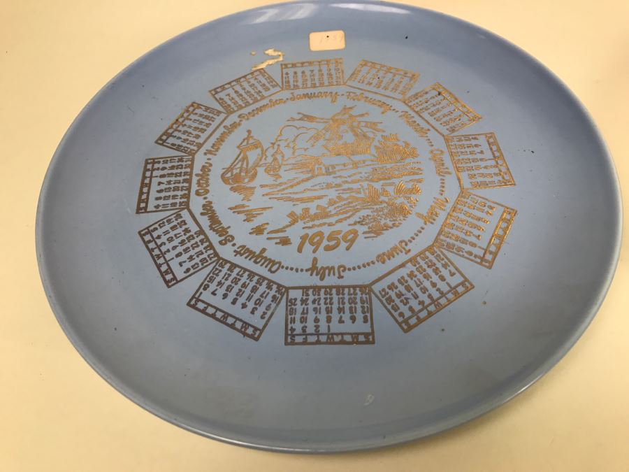 Collection Of Vintage 1950's Pastel Taylor Smith Taylor Calendar Plates Pebbleford Lu-Ray [Photo 5]