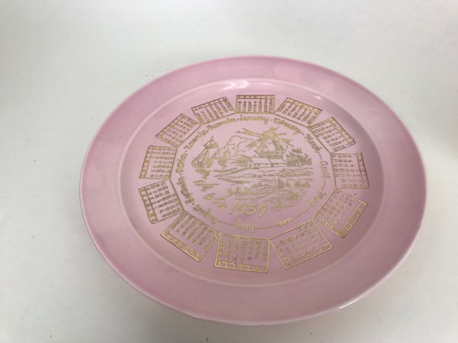 Collection Of Vintage 1950's Pastel Taylor Smith Taylor Calendar Plates Pebbleford Lu-Ray [Photo 4]